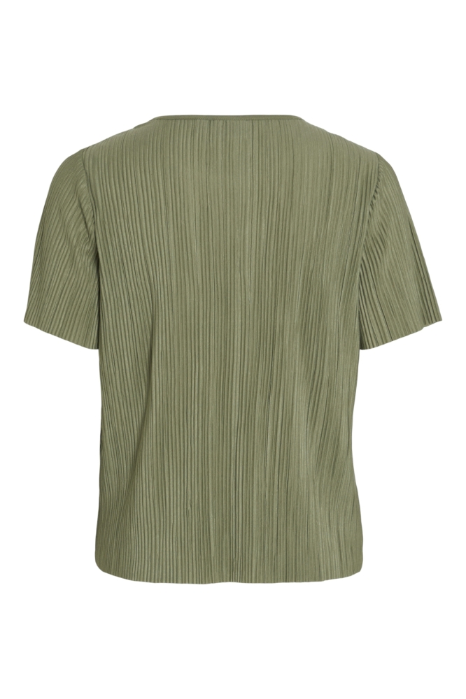 VIPLISA O-NECK S/S TOP - NOOS 14089481 Oil Green